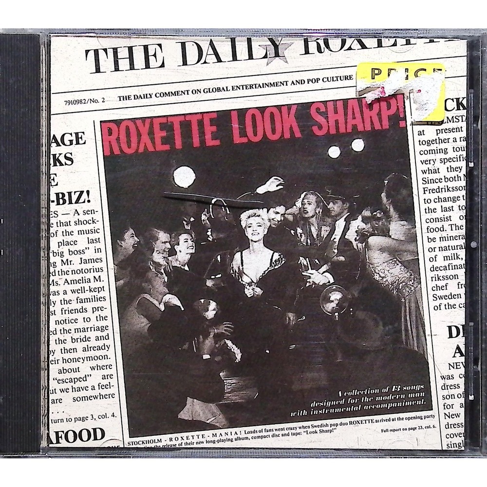 Roxette CD Look Sharp! 1988‎ Pop Rock New Wave EMI 7777-91098-2 CDP 7 91098 2